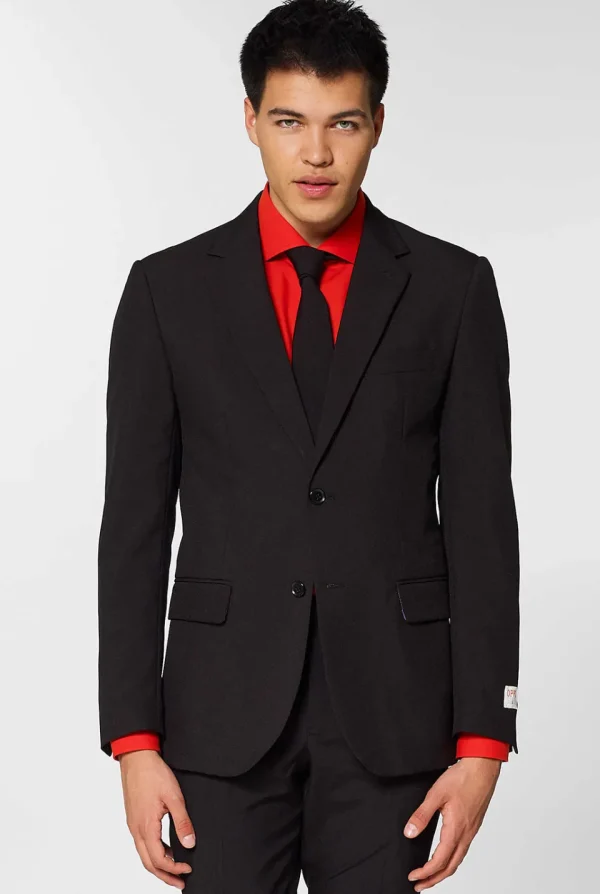 Men OppoSuits Prom Suits^Black Knight