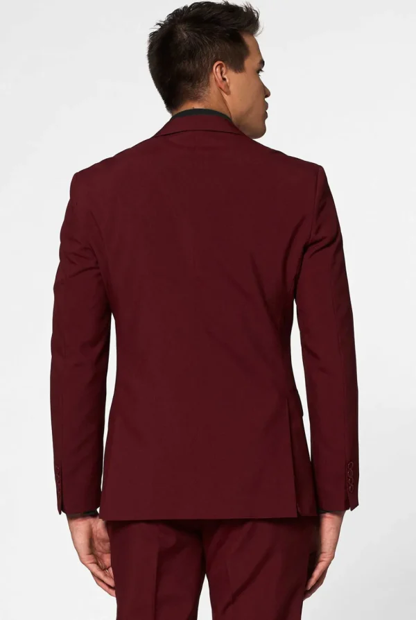 Men OppoSuits Prom Suits^Blazing Burgundy