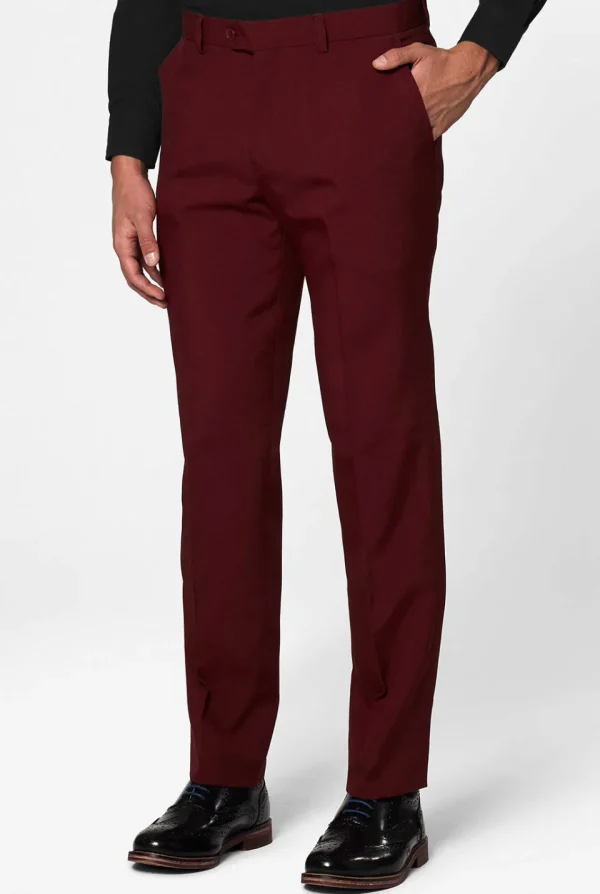 Men OppoSuits Prom Suits^Blazing Burgundy