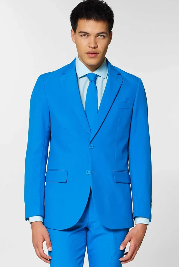 Men OppoSuits Prom Suits^Blue Steel