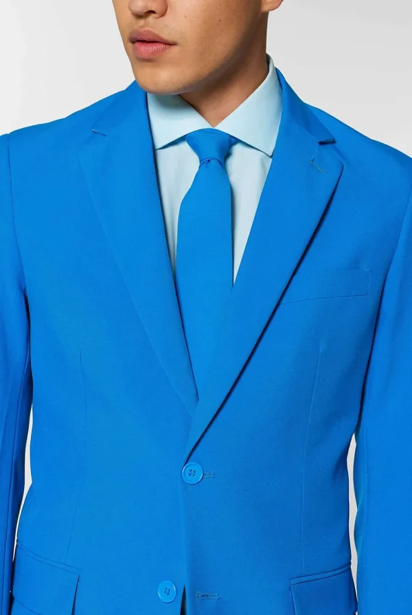 Men OppoSuits Prom Suits^Blue Steel