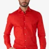 Men OppoSuits Christmas Shirts^Christmas Icons Red