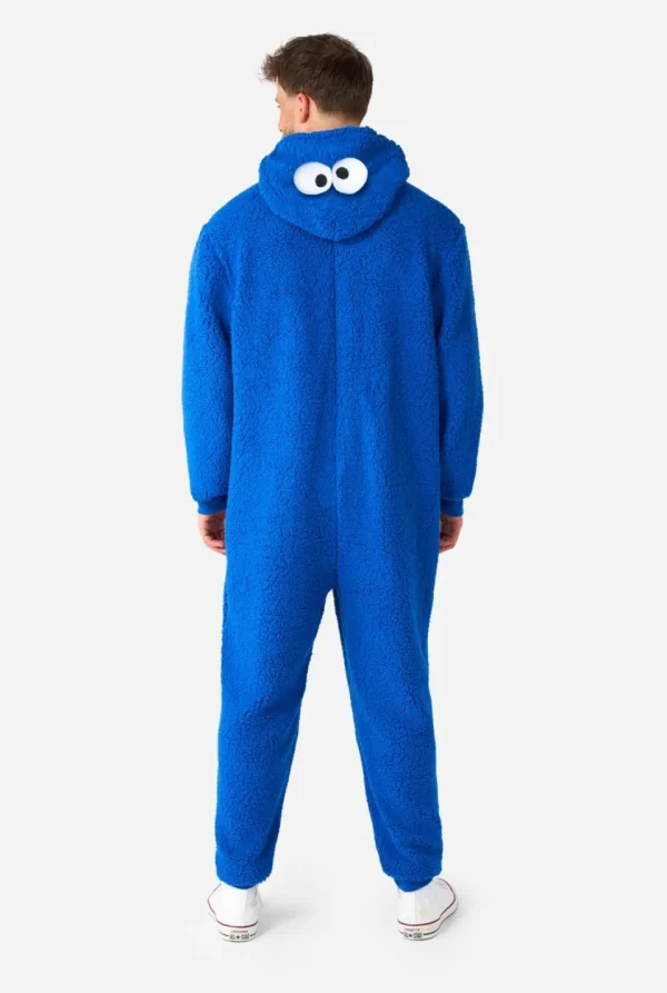 Men OppoSuits Solid Colored Onesies^Cookie Monster Onesie