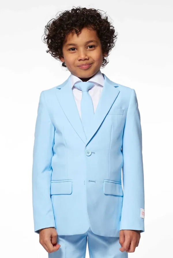 Boys OppoSuits Solid Colored Suits^Cool Blue