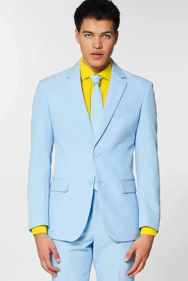 Men OppoSuits Prom Suits^Cool Blue