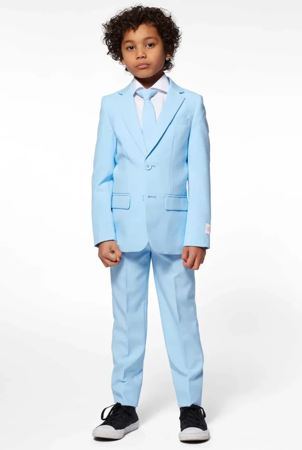 Boys OppoSuits Solid Colored Suits^Cool Blue