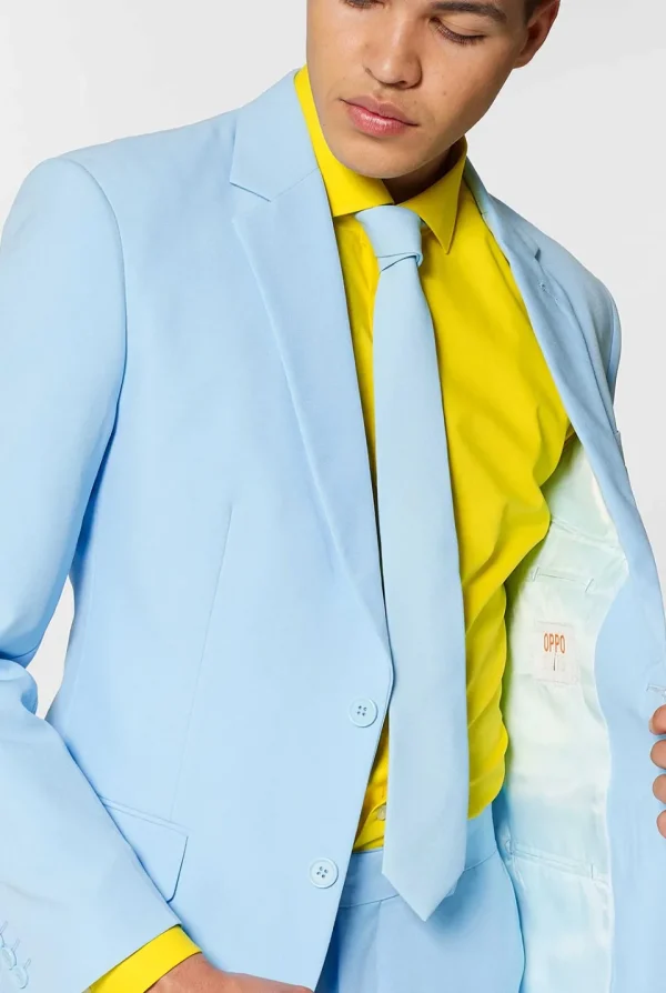 Men OppoSuits Prom Suits^Cool Blue