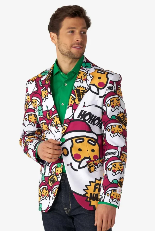 Men OppoSuits Christmas Blazers^Cool Claus