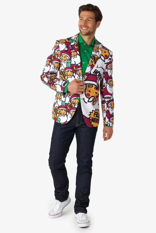 Men OppoSuits Christmas Blazers^Cool Claus