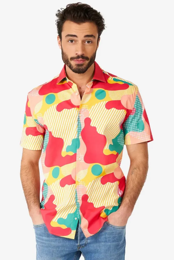 Men OppoSuits Casual Shirts^Coral Camo