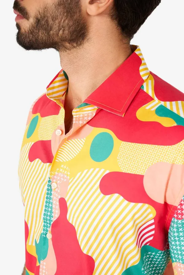 Men OppoSuits Casual Shirts^Coral Camo