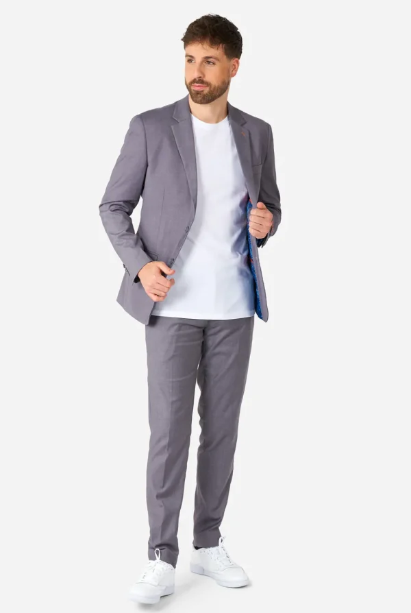 Men OppoSuits Prom Suits^Daily Dark Grey