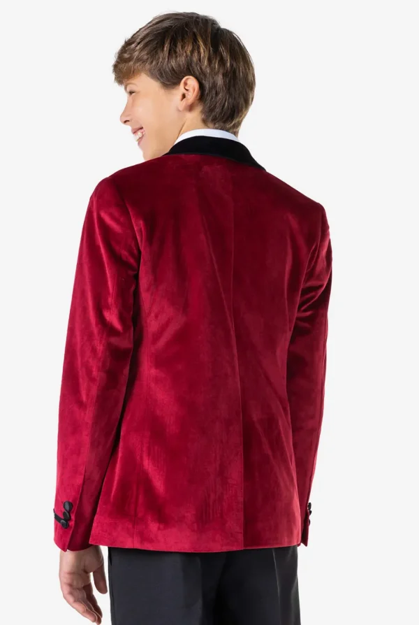 Teen Boys OppoSuits Blazers^Dinner Jacket - Burgundy