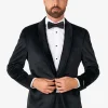 Men OppoSuits Christmas Blazers^Dinner Jacket - Jet Set Black