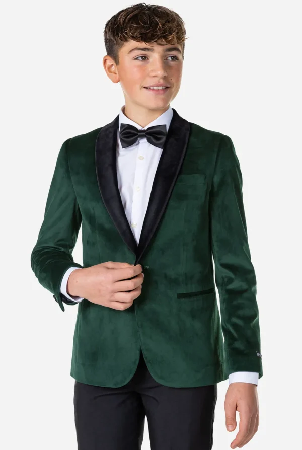 Teen Boys OppoSuits Blazers^Dinner Jacket - Rich Green