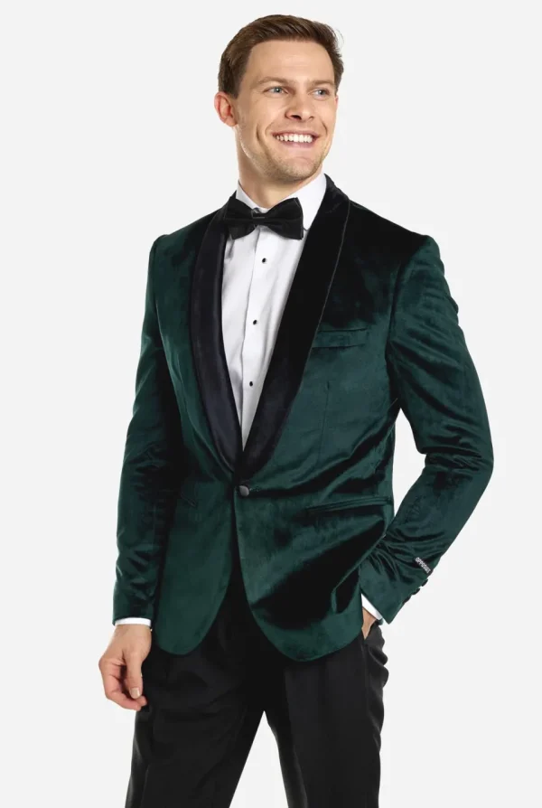 Men OppoSuits Christmas Blazers^Dinner Jacket - Rich Green