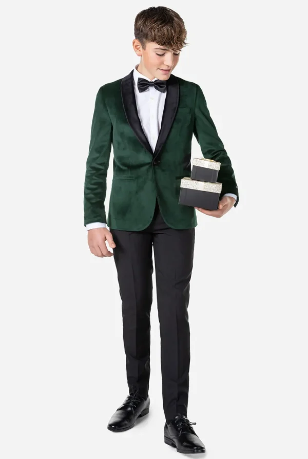 Teen Boys OppoSuits Blazers^Dinner Jacket - Rich Green