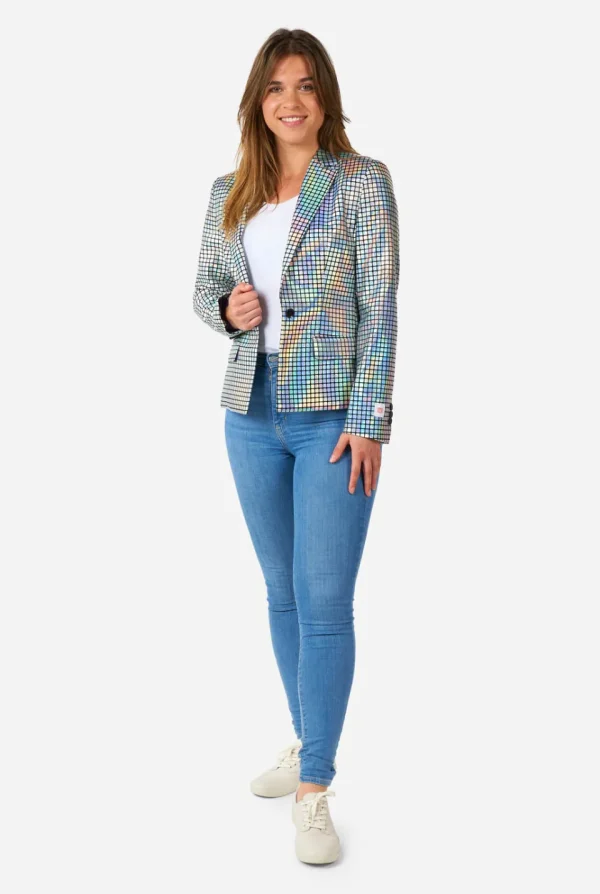 Women OppoSuits Christmas Blazers^Discoballer