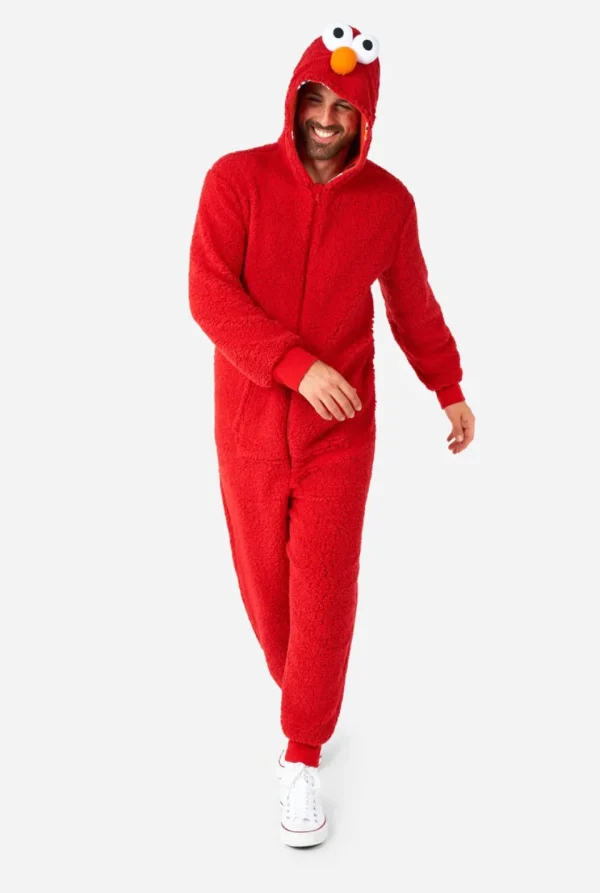 Men OppoSuits Solid Colored Onesies^Elmo Onesie