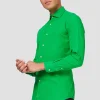 Men OppoSuits Solid Colored Shirts^Evergreen