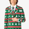 Teen Boys OppoSuits Christmas Suits^Festive Green