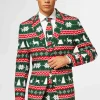 Men OppoSuits Christmas Suits^Festive Green