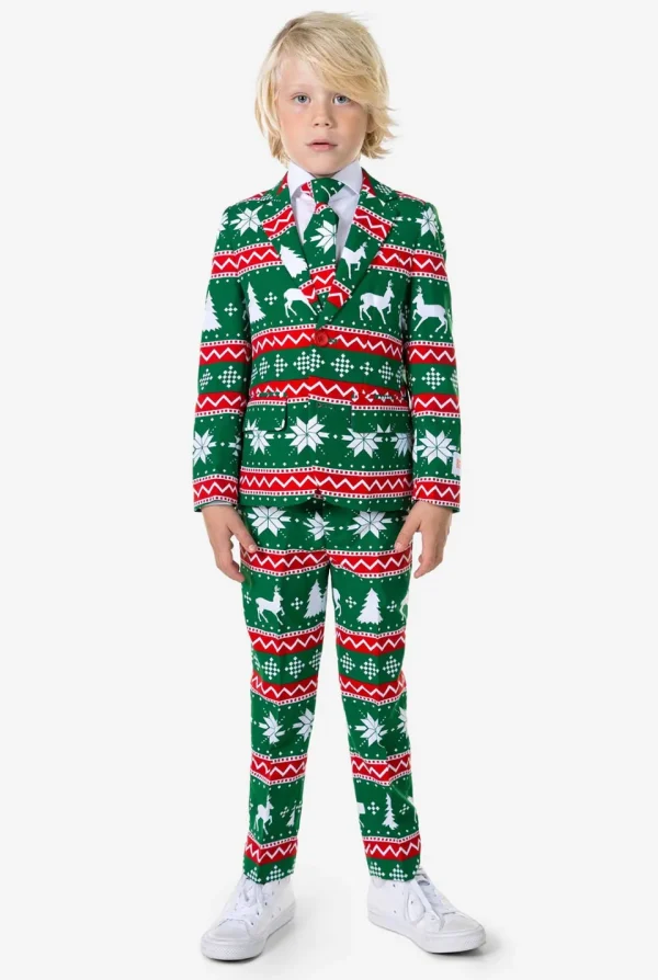 Boys OppoSuits Christmas Suits^Festive Green