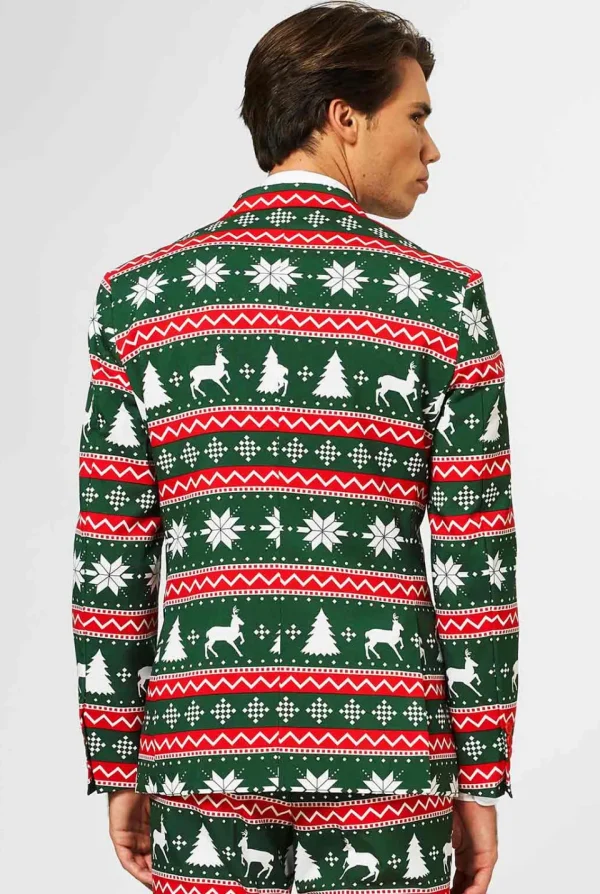 Men OppoSuits Christmas Suits^Festive Green