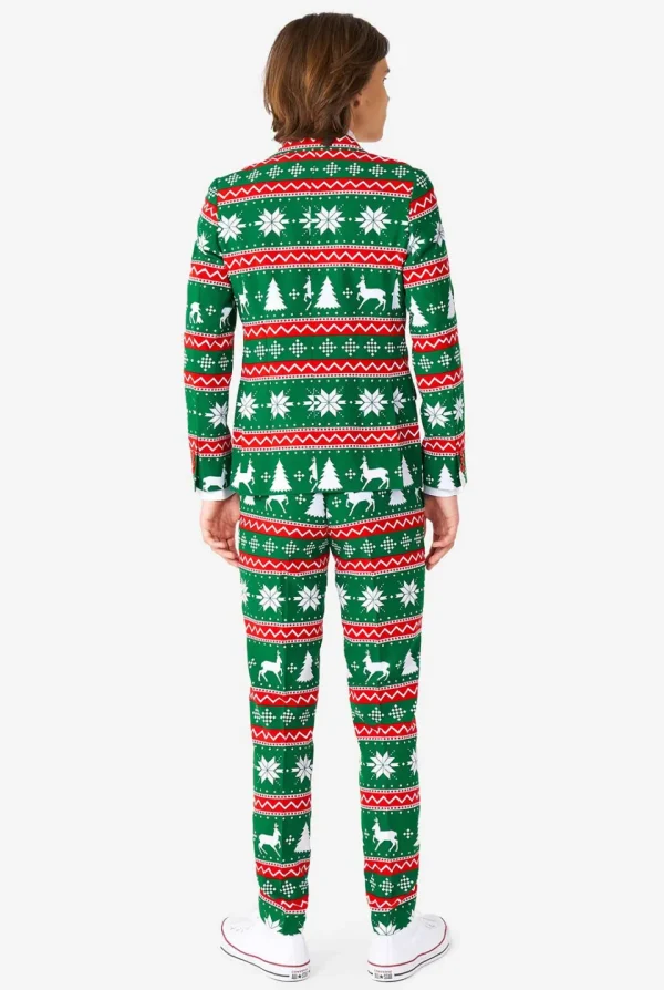 Teen Boys OppoSuits Christmas Suits^Festive Green