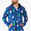 Men OppoSuits Solid Colored Onesies^Festivity Blue