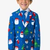 Boys OppoSuits Christmas Suits^Festivity Blue