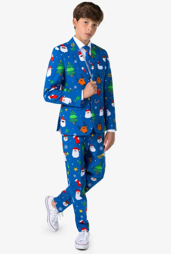 Teen Boys OppoSuits Christmas Suits^Festivity Blue