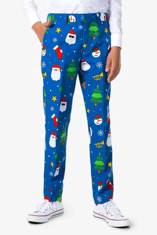 Teen Boys OppoSuits Christmas Suits^Festivity Blue