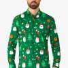 Men OppoSuits Christmas Shirts^Festivity Green