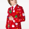 Boys OppoSuits Christmas Suits^Festivity Red