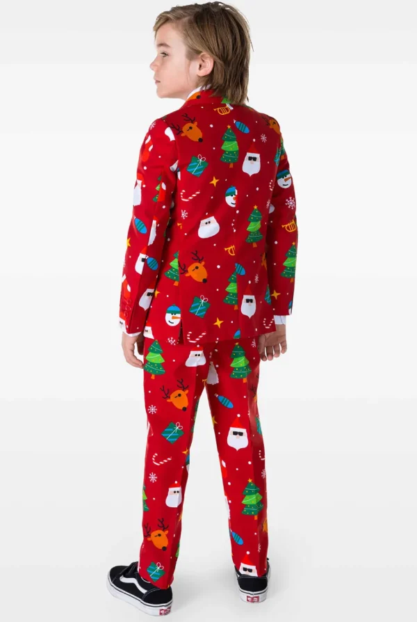 Boys OppoSuits Christmas Suits^Festivity Red