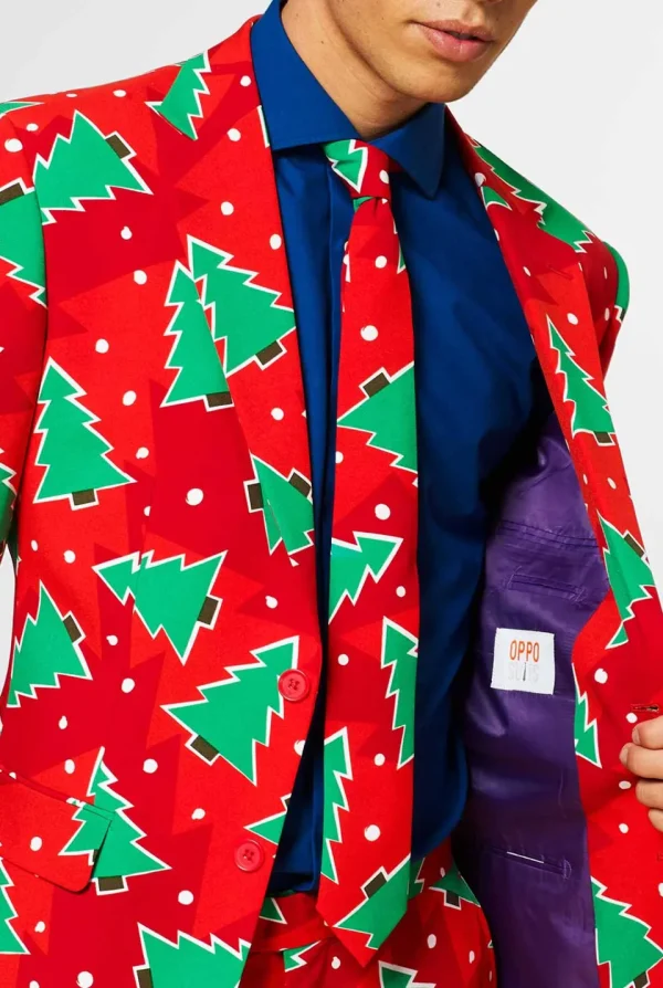 Men OppoSuits Christmas Suits^Fine Pine