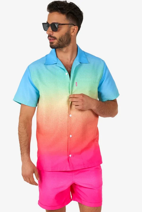 Men OppoSuits Printed Summer Sets^Funky Fade