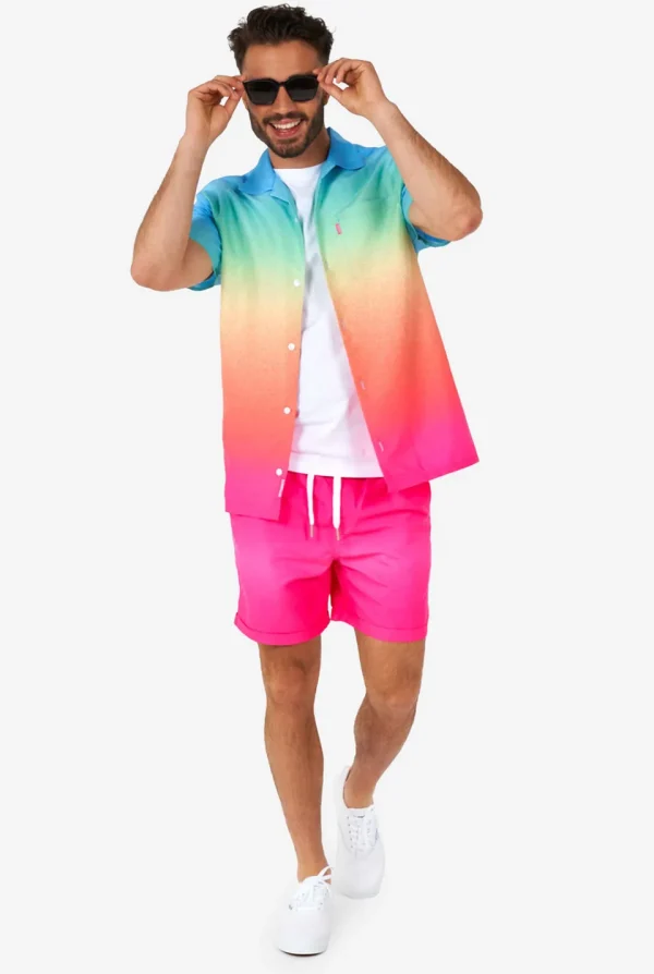 Men OppoSuits Printed Summer Sets^Funky Fade