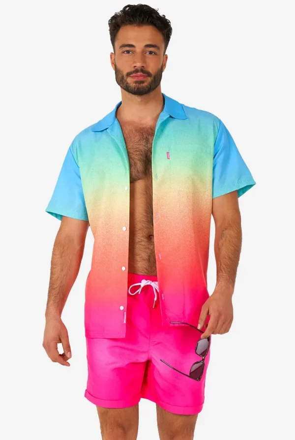 Men OppoSuits Printed Summer Sets^Funky Fade