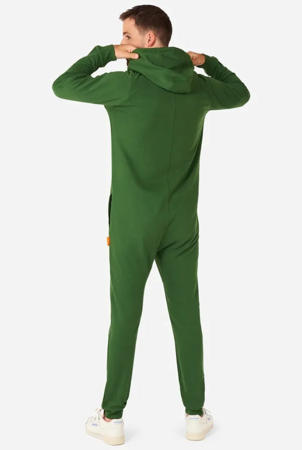 Men OppoSuits Solid Colored Onesies^Glorious Green