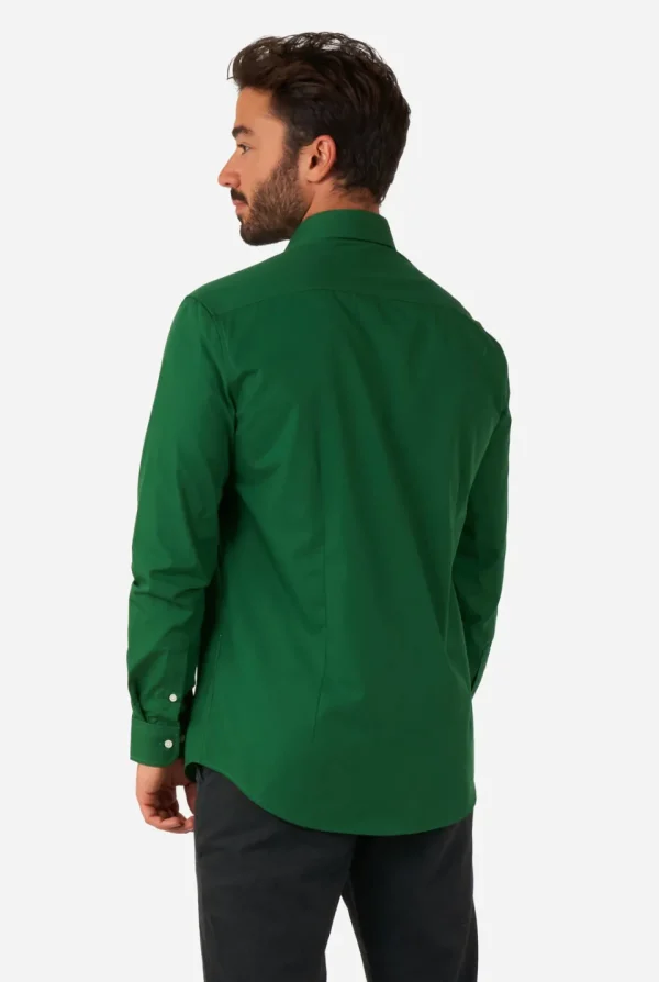 Men OppoSuits Solid Colored Shirts^Glorious Green