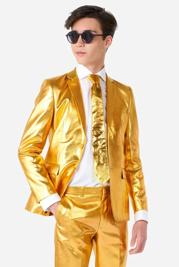 Teen Boys OppoSuits Prom Suits^Groovy Gold