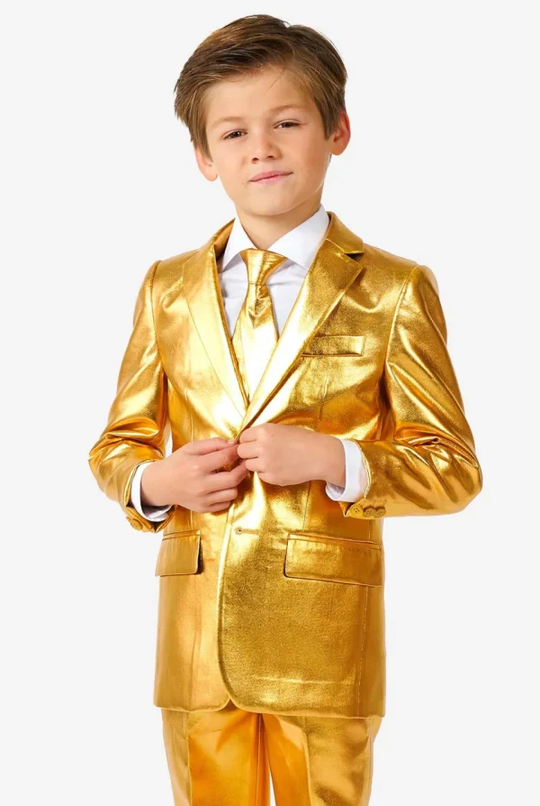 Boys OppoSuits Solid Colored Suits^Groovy Gold