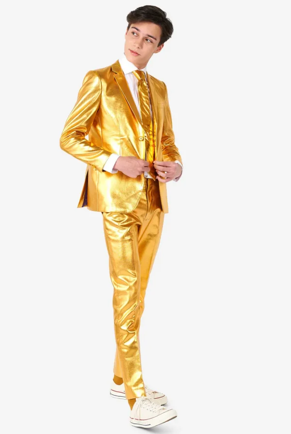 Teen Boys OppoSuits Prom Suits^Groovy Gold