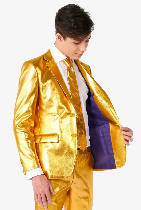 Teen Boys OppoSuits Prom Suits^Groovy Gold