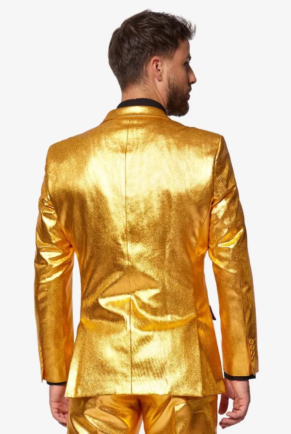 Men OppoSuits Christmas Suits^Groovy Gold