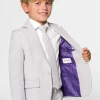 Boys OppoSuits Solid Colored Suits^Groovy Grey