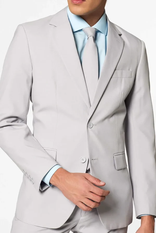 Men OppoSuits Prom Suits^Groovy Grey