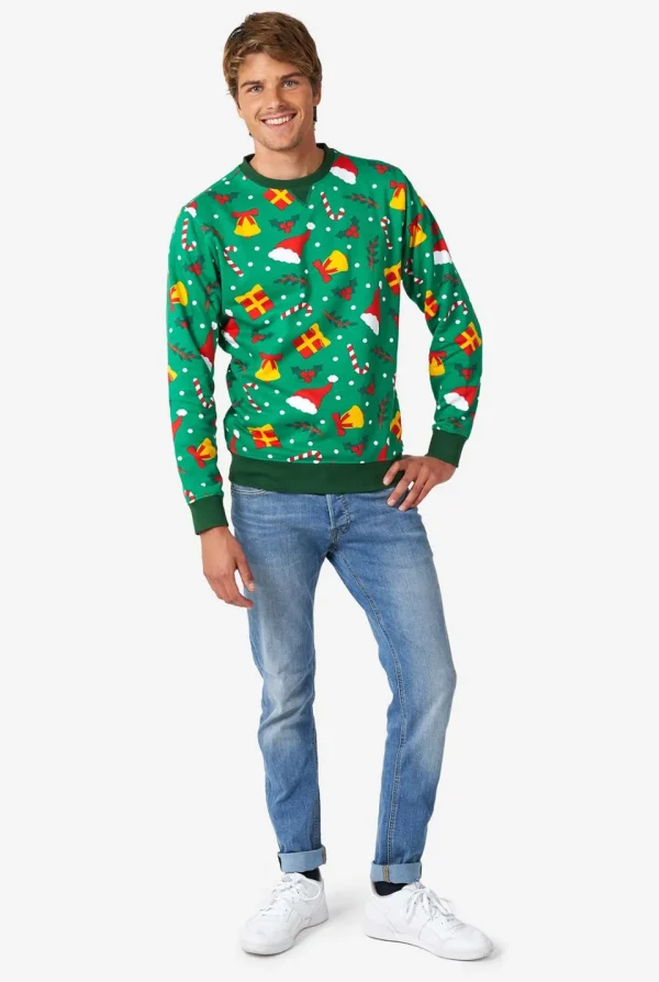 Men OppoSuits Christmas Sweaters^Holiday Greenish